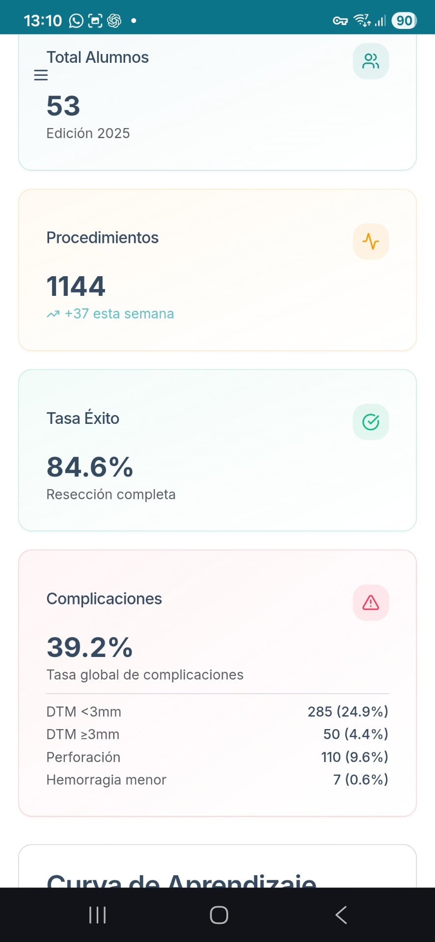 LogBook DSE — Analíticas y estadísticas
