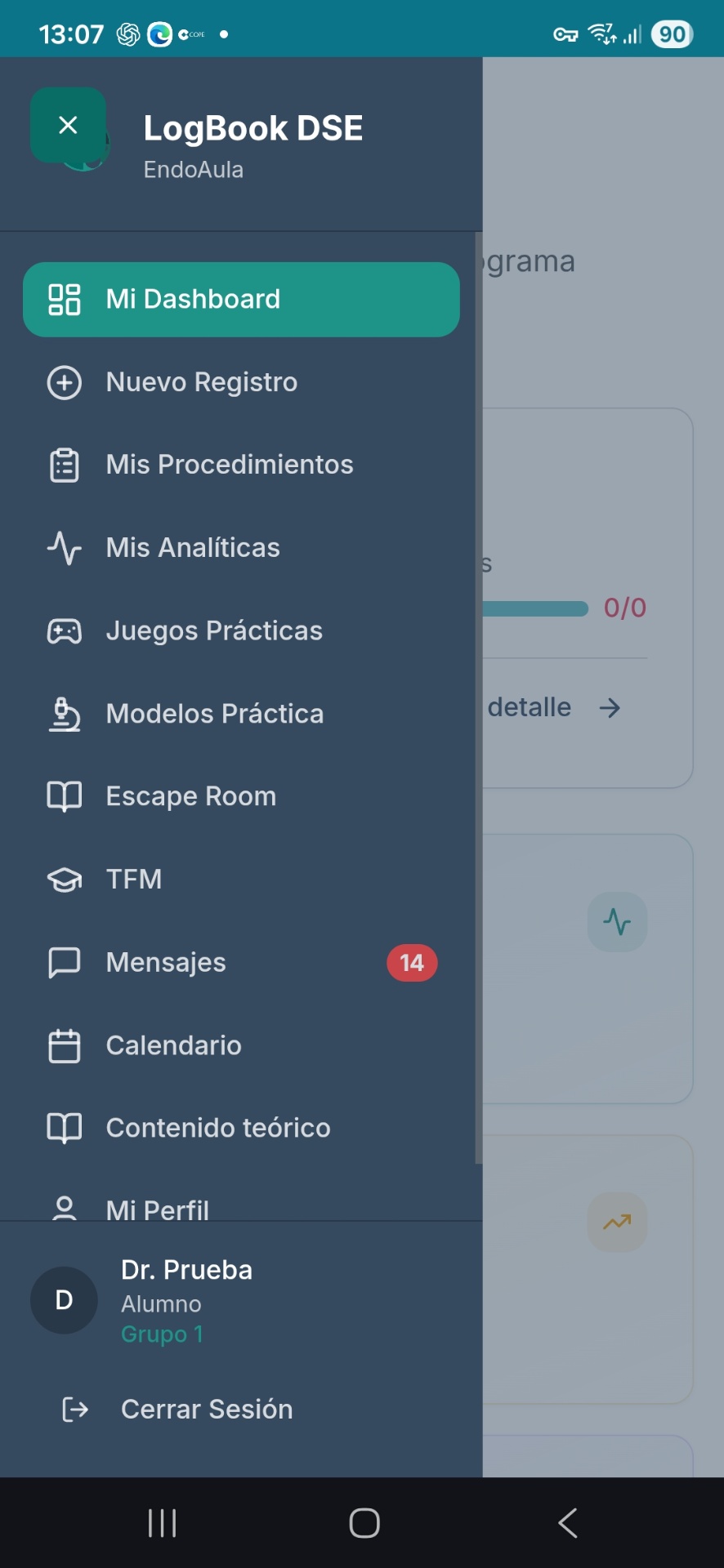 LogBook DSE — Acceso